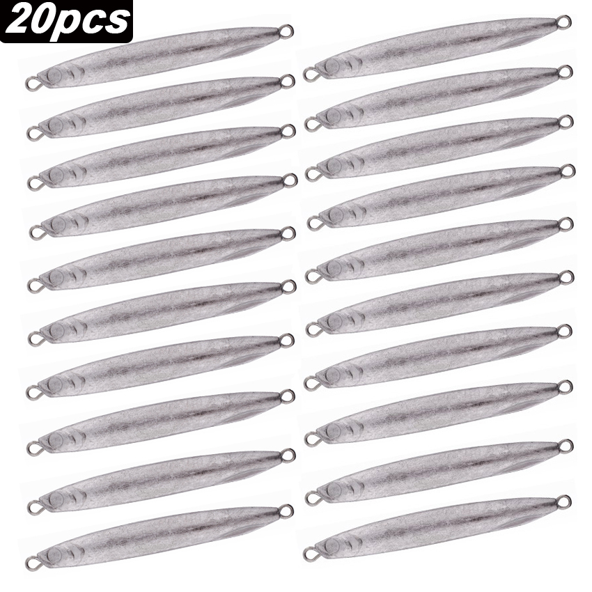 Fishing Lure Spoon - 20 stücke Blank Metall Jig Shore