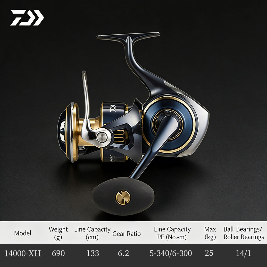 Daiwa Reel Bg - Original DAIWA 2025 SALTIGA 8000-25000 Spinnrolle